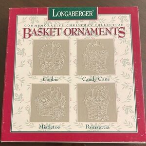 Longaberger Christmas Collection Pewter Ornaments